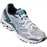 Tênis Mizuno Wave Vitality Prata e Verde Água MOD: 10145