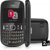 Celular Nokia Asha 200 Preto Dual Chip Teclado Qwerty Desblo